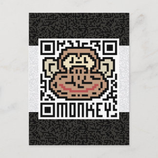 Carte Postale QR Code the Monkey