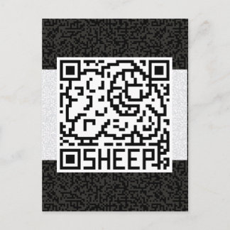 Carte Postale QR Code the Sheep