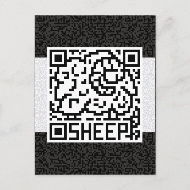 Carte Postale QR Code the Sheep (Devant)
