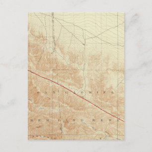 Carte Postale quadrangle de San Antonio montrant San Andreas Rif