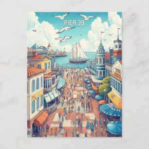 Carte Postale Quai 39 San Francisco