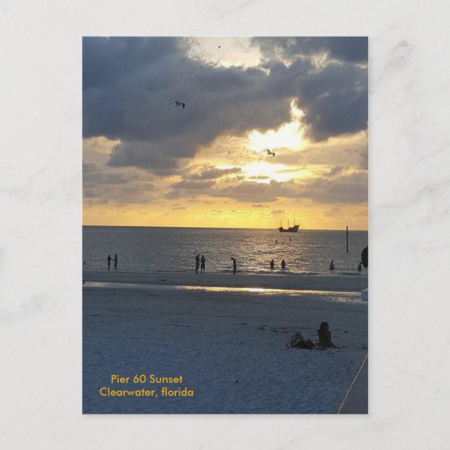 Carte Postale Quai 60 au coucher du soleil (Devant)