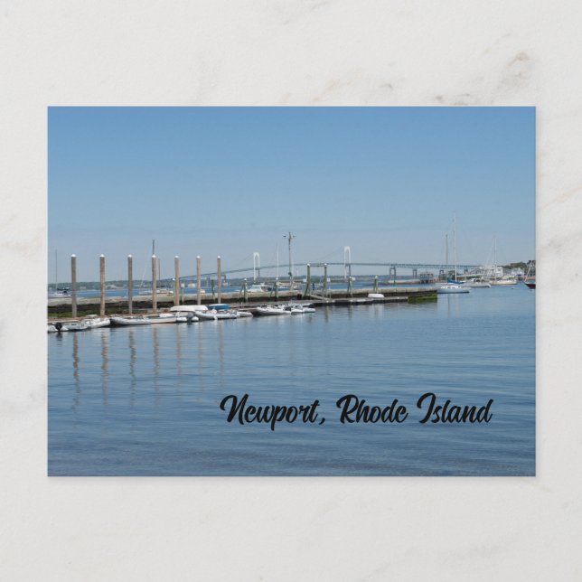 Carte Postale Quai à Newport Rhode Island (Devant)