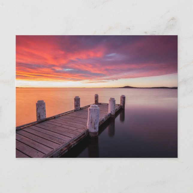 Carte Postale Quai au lac Illawarra (Devant)