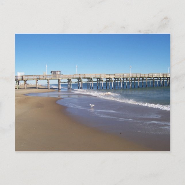 Carte Postale Quai de pêche à Sandbridge, VA. (Devant)
