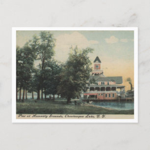 Carte Postale Quai du lac Chautauqua NY à l'Assemblée 1908