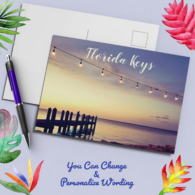 Carte Postale Quai Sur L'Océan Dans Les Keys De Floride (Créateur téléchargé)