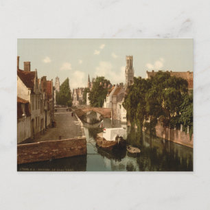 Carte Postale Quai Vert, Bruges, Belgique