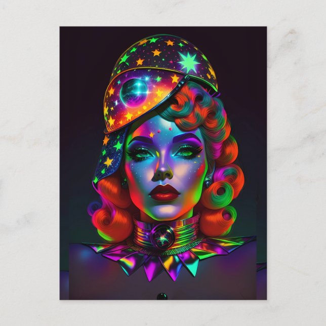 Carte Postale Quand Black Landing sur le rouge - Ken Gage Art (Devant)