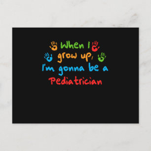 Carte Postale Quand je grandis pédiatre médecin cadeau