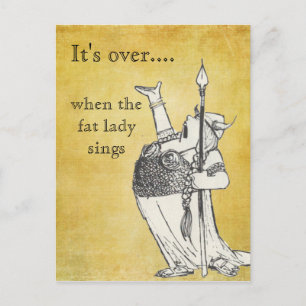 Carte Postale Quand la grande dame chante