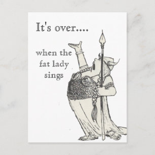 Carte Postale Quand la grande dame chante