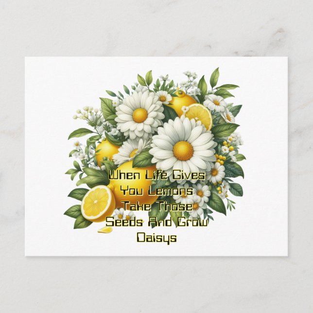 Carte Postale Quand la vie vous donne des citrons  (Devant)