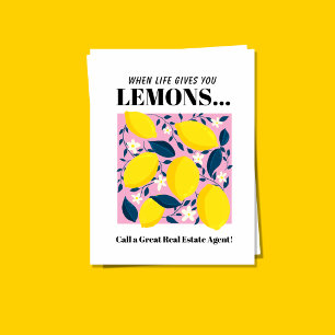 Carte Postale Quand la vie vous donne des citrons appelez un gra