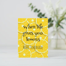 Quand la vie vous donne des citrons Jaune ensoleil