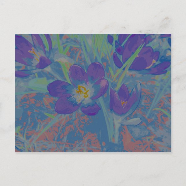 Carte Postale Quand le croque fleurit (Devant)