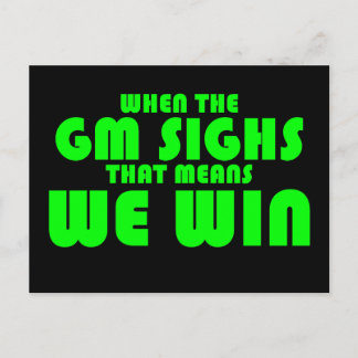 Carte Postale Quand le GM soupire