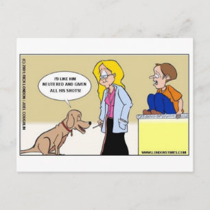 Carte Postale Quand les chiens sont les maîtres Cadeaux et T-shi