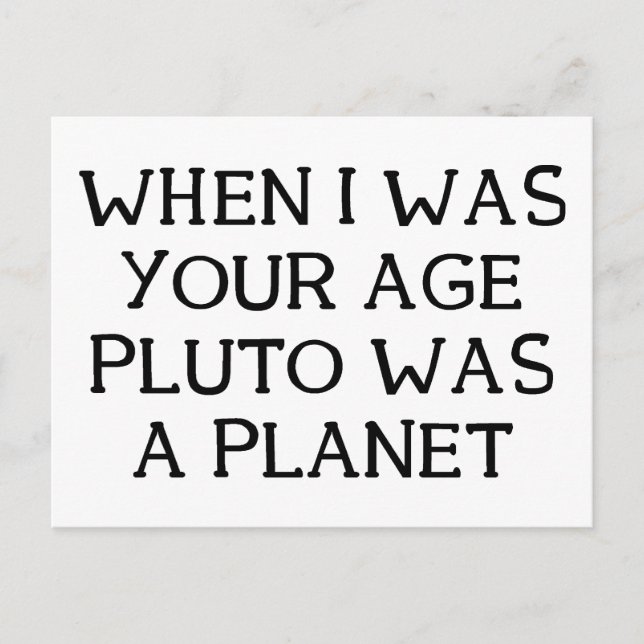 Carte Postale Quand Pluto (Devant)