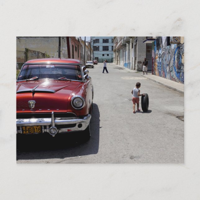 Carte Postale quartier africain Hamel, La Havane, Cuba, UNESCO (Devant)