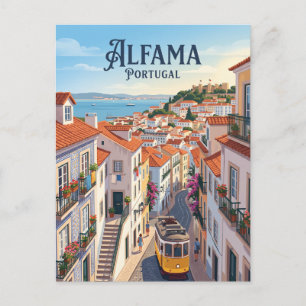 Carte Postale Quartier Alfama Portugal