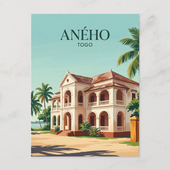 Carte Postale Quartier colonial d'Aného Togo (Devant)