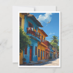 Carte Postale Quartier coloré des Caraïbes
