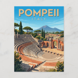 Carte Postale Quartier du Théâtre de Pompéi Italie