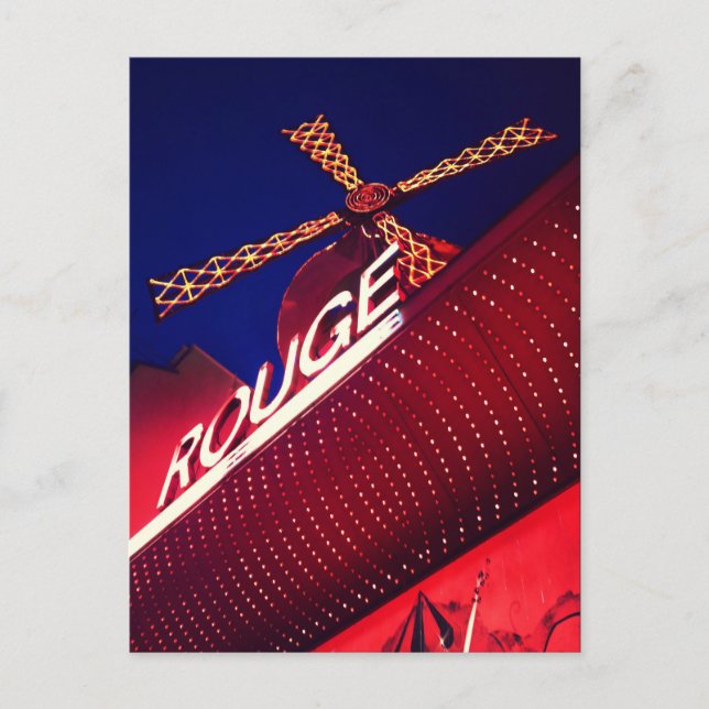 Carte Postale Quartier Pigalle Paris Nightlife Cabaret (Devant)