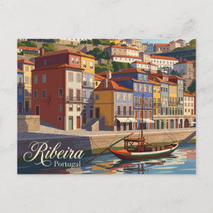 Carte Postale Quartier Ribeira Portugal