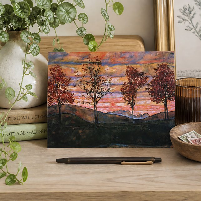 Carte Postale Quatre Arbres (Créateur téléchargé)
