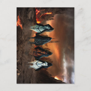 Carte Postale Quatre Chevaliers De L'Apocalypse