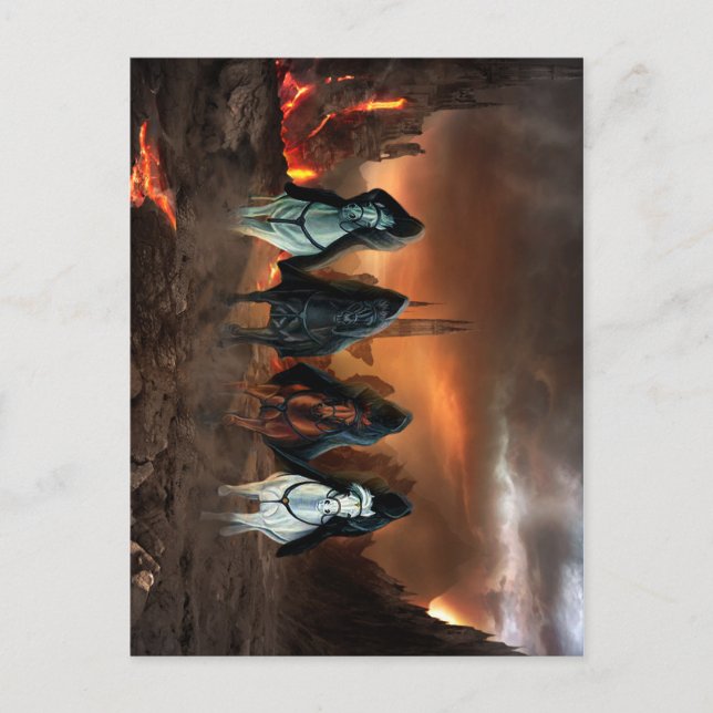 Carte Postale Quatre Chevaliers De L'Apocalypse (Devant)