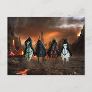 Carte Postale Quatre Chevaliers De L'Apocalypse