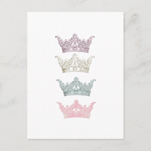 Carte Postale Quatre Couronnes Pastel (Devant)