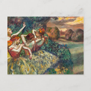 Carte Postale Quatre danseuses Edgar Degas
