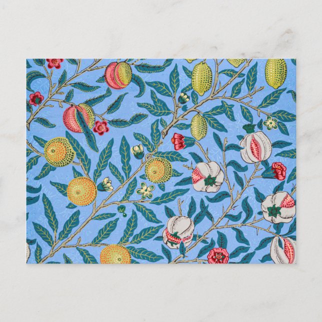 Carte Postale Quatre Fruits, William Morris (Devant)
