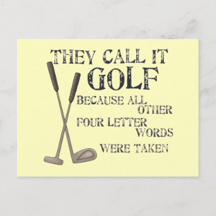 Carte Postale Quatre mots