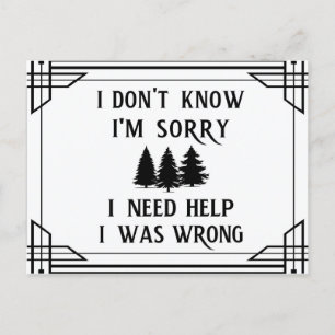 Carte Postale Quatre Phrases qui mènent à la sagesse