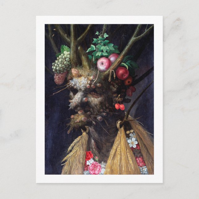 Carte Postale Quatre saisons en une tête, Arcimboldo (Devant)