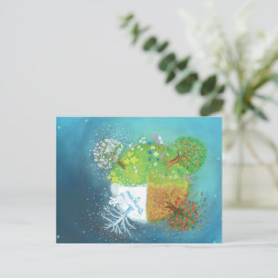 Carte Postale Quatre saisons sur Terre