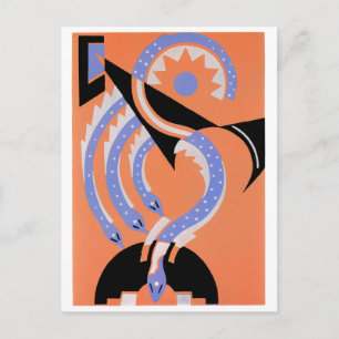 Carte Postale Quatre serpents bleus