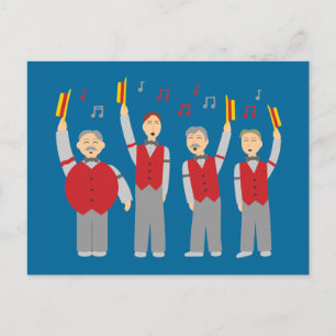 Carte Postale Quatuor classique Barbershop
