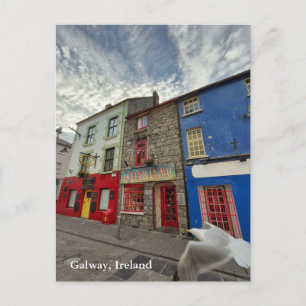 Carte Postale Quay Street dans le Quartier Latin, Galway Irlande