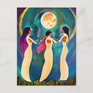 Carte Postale Que Dieu bénisse tous ceux sous la lune