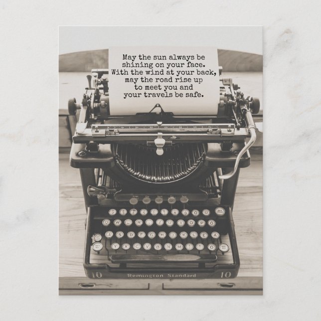 Carte Postale Que la route monte pour vous rencontrer - Voyage e (Devant)