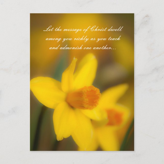 Carte Postale Que le message du Christ demeure parmi vous richem (Devant)