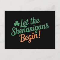 Que les Shenanigans commencent drôle irlandais St 
