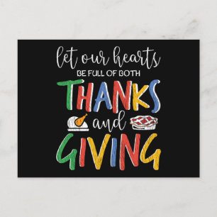 Carte Postale Que notre cœur soit plein de gratitude et de génér