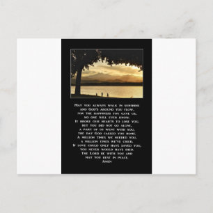 Carte Postale Que Vous Marchiez Toujours Dans La Prière Du Solei